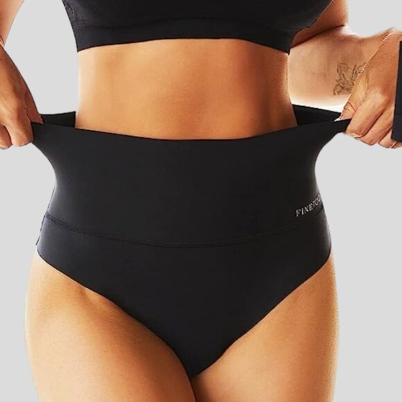 NWOT FINETOO XL High Waisted Thongs w Tummy Control - Picture 1 of 4